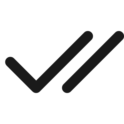 Check double stroke 12 icon, line style, from Garden SVG Icons