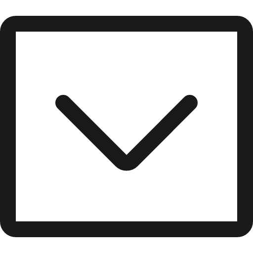 Chevron box stroke 16 icon, line style, from Garden SVG Icons