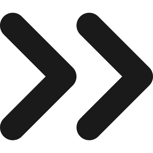 Chevron double right fill 12 icon, solid style, from Garden SVG Icons