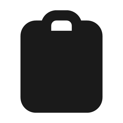 Clipboard fill 20 icon, solid style, from Garden SVG Icons