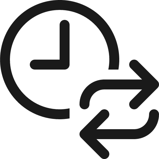 Clock cycle stroke 16 icon, solid style, from Garden SVG Icons