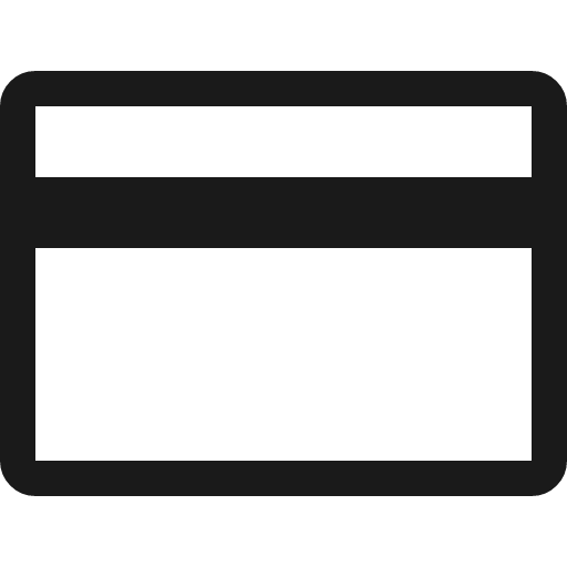 Credit card stroke 16 icon, line style, from Garden SVG Icons