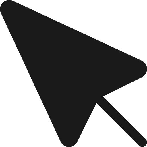 Cursor arrow fill 16 icon, solid style, from Garden SVG Icons
