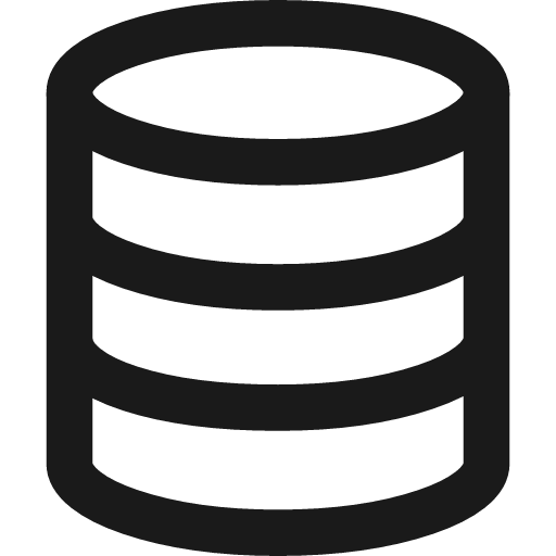 Database stroke 12 icon, line style, from Garden SVG Icons
