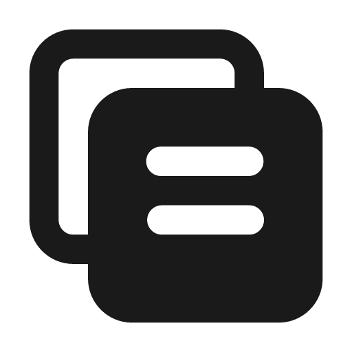 Duplicate fill 20 icon, solid style, from Garden SVG Icons