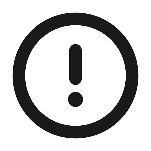 Exclamation circle stroke 20 icon, solid style, from Garden SVG Icons