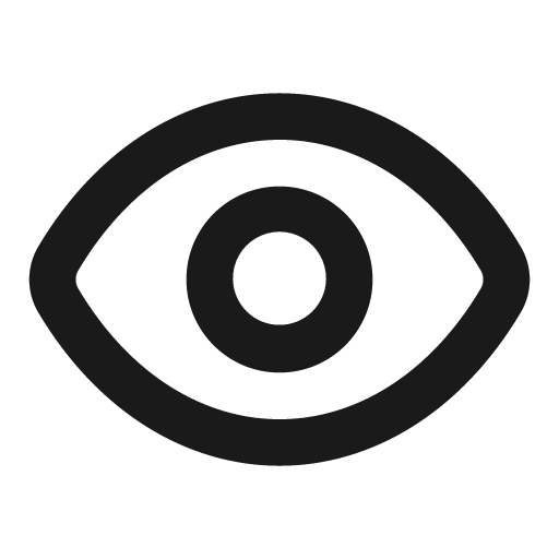 Eye stroke 20 icon, solid style, from Garden SVG Icons