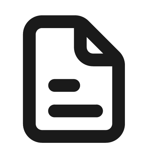 File document stroke 20 icon, solid style, from Garden SVG Icons