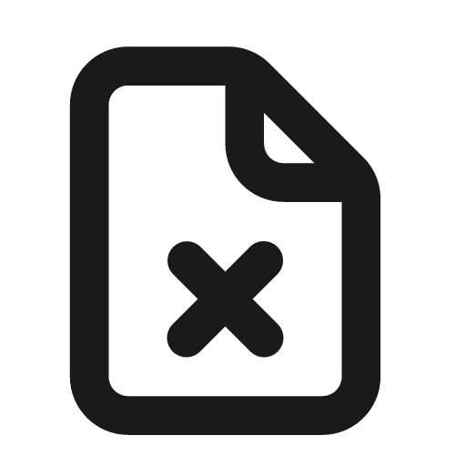 File error stroke 20 icon, solid style, from Garden SVG Icons