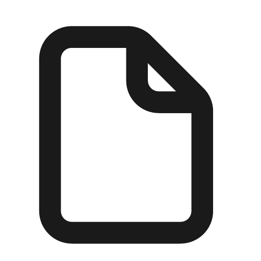 File generic stroke 20 icon, solid style, from Garden SVG Icons