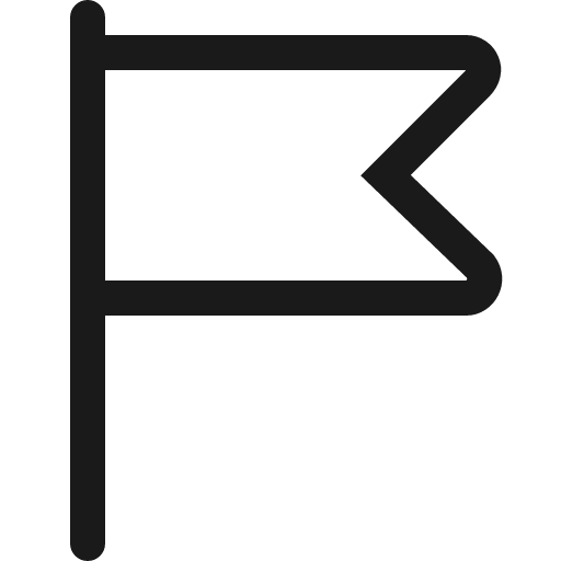 Flag stroke 16 icon, line style, from Garden SVG Icons