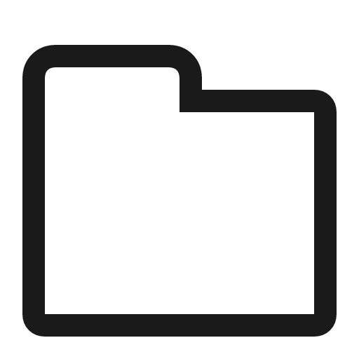 Folder closed stroke 16 icon, line style, from Garden SVG Icons