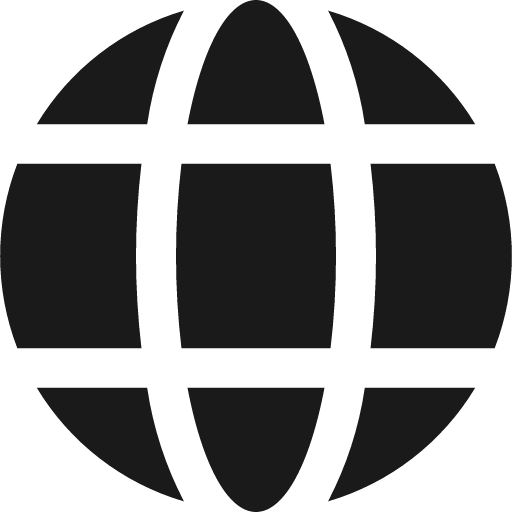 Globe fill 16 icon, solid style, from Garden SVG Icons