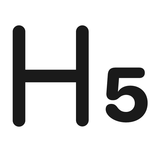 Header 5 20 icon, solid style, from Garden SVG Icons