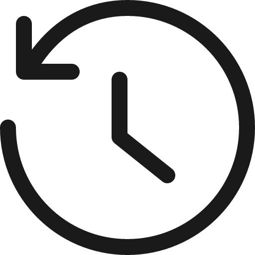 History stroke 16 icon, solid style, from Garden SVG Icons