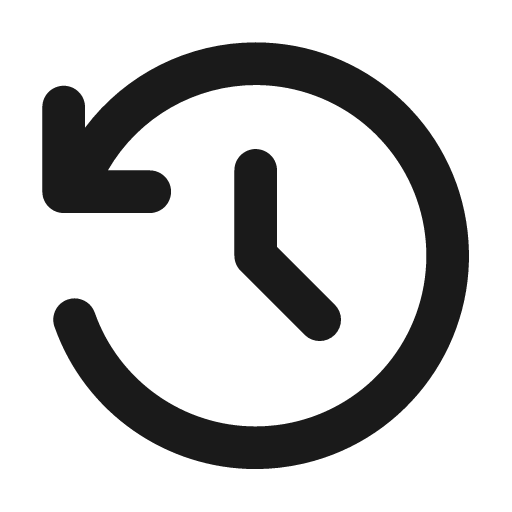 History stroke 20 icon, solid style, from Garden SVG Icons