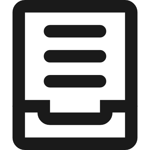 Inbox stroke 12 icon, line style, from Garden SVG Icons