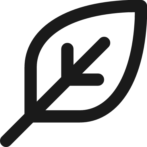 Leaf stroke 12 icon, line style, from Garden SVG Icons