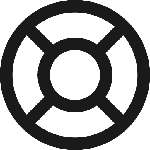 Lifesaver stroke 12 icon, line style, from Garden SVG Icons