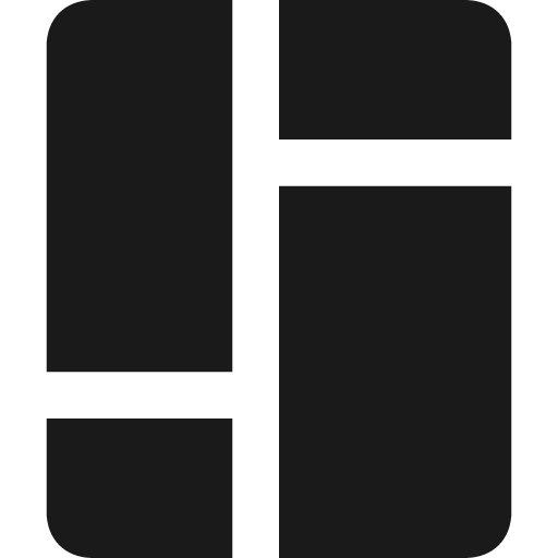 Panels fill 12 icon, solid style, from Garden SVG Icons