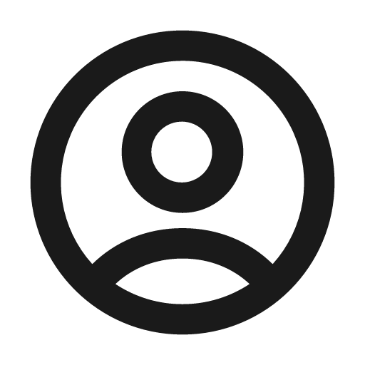 Person circle stroke 20 icon, solid style, from Garden SVG Icons
