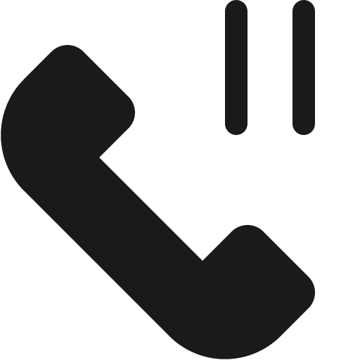 Phone call pause fill 16 icon, solid style, from Garden SVG Icons