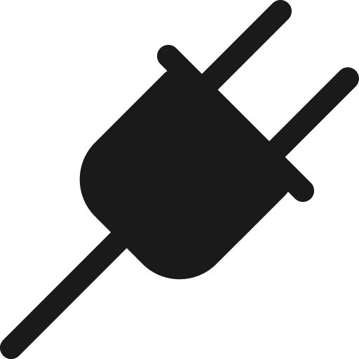 Plug fill 16 icon, solid style, from Garden SVG Icons