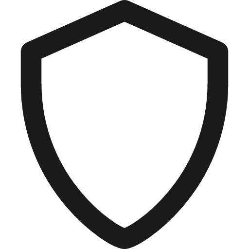 Shield stroke 12 icon, line style, from Garden SVG Icons