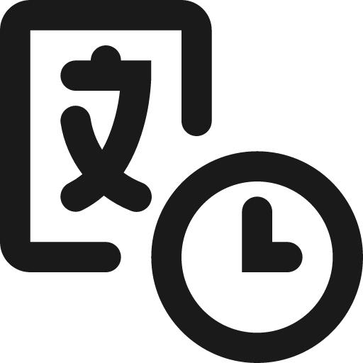 Translation outdated stroke 12 icon, solid style, from Garden SVG Icons
