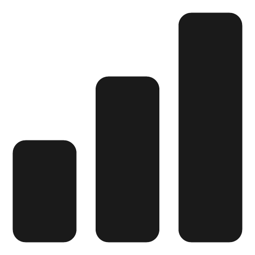 Tray bar chart 26 icon, solid style, from Garden SVG Icons