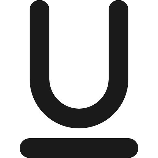 Underline fill 16 icon, line style, from Garden SVG Icons