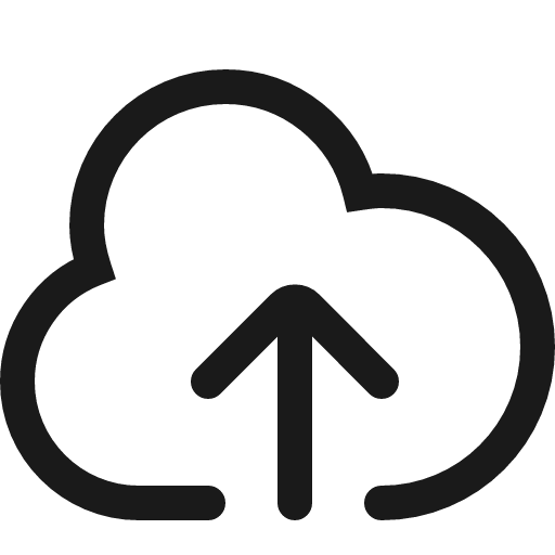 Upload stroke 16 icon, line style, from Garden SVG Icons
