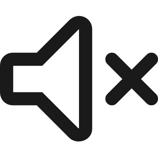 Volume muted stroke 12 icon, line style, from Garden SVG Icons