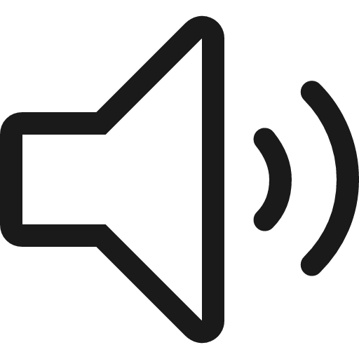 Volume unmuted stroke 16 icon, line style, from Garden SVG Icons