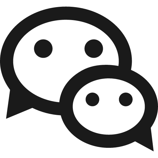 Wechat stroke 12 icon, solid style, from Garden SVG Icons
