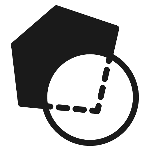 Turf erased icon, solid style, from GeoGlyphs