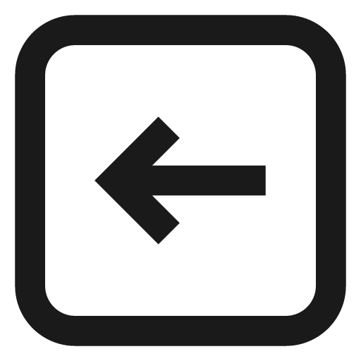 Arrow left r icon, solid style, from css.gg