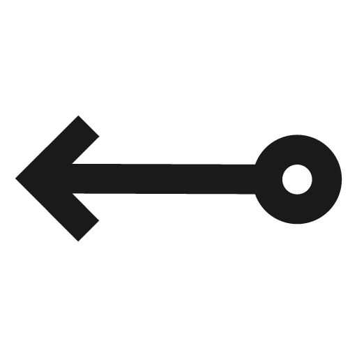 Arrow long left c icon, solid style, from css.gg