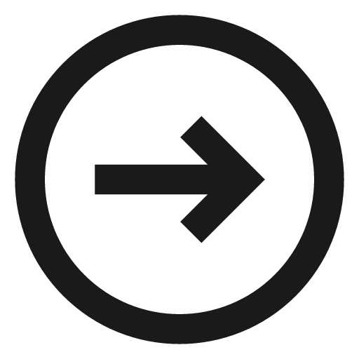 Arrow right o icon, solid style, from css.gg