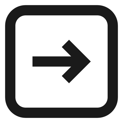 Arrow right r icon, solid style, from css.gg
