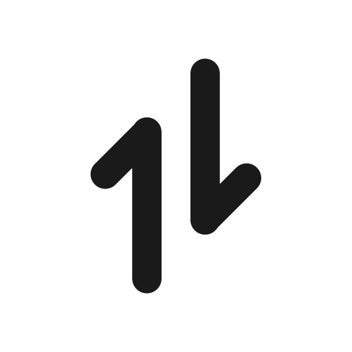 Arrows exchange v icon, solid style, from css.gg
