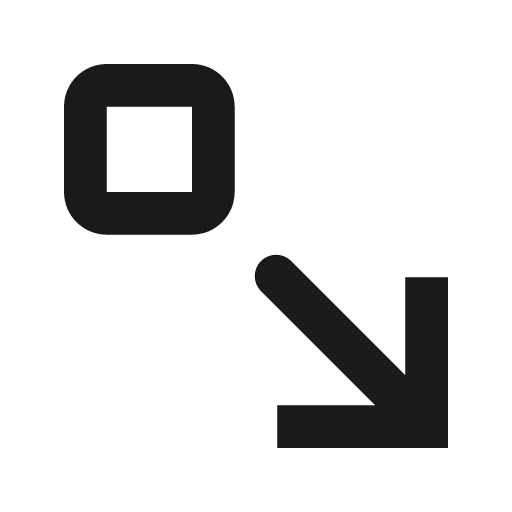 Arrows expand down right icon, solid style, from css.gg