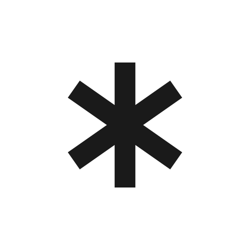 Asterisk icon, solid style, from css.gg