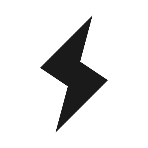 Bolt icon, solid style, from css.gg