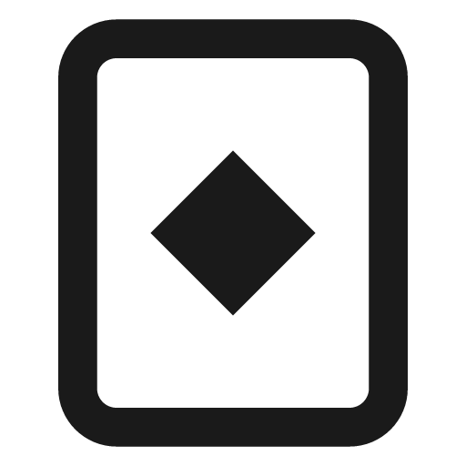 Card diamonds icon, solid style, from css.gg