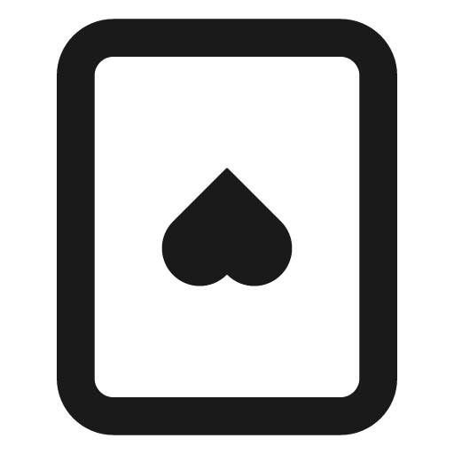 Card spades icon, solid style, from css.gg