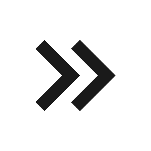 Chevron double right icon, solid style, from css.gg