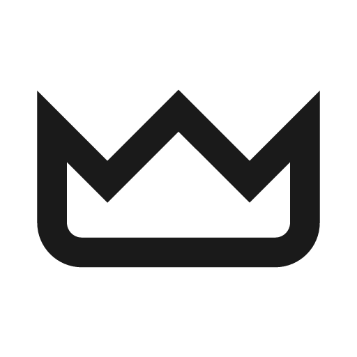 Crown icon, solid style, from css.gg