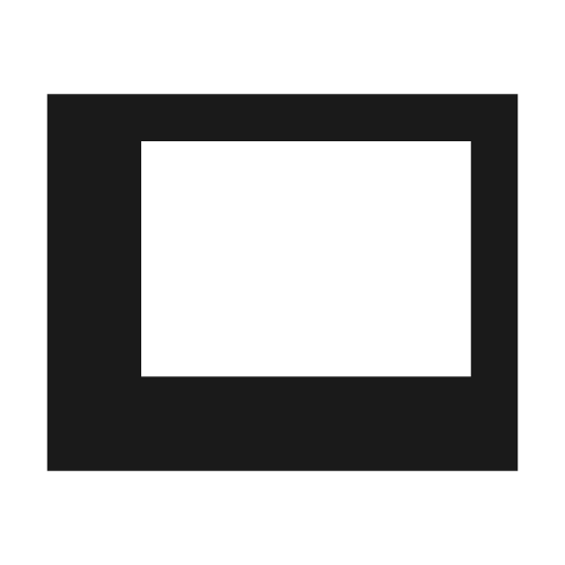 Dock window icon, solid style, from css.gg