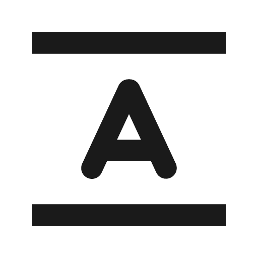 Font height icon, solid style, from css.gg